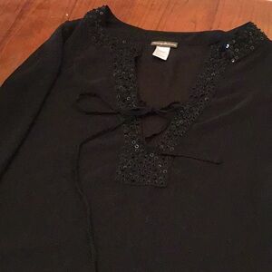 Tommy Bahama Black sequin beach coverup